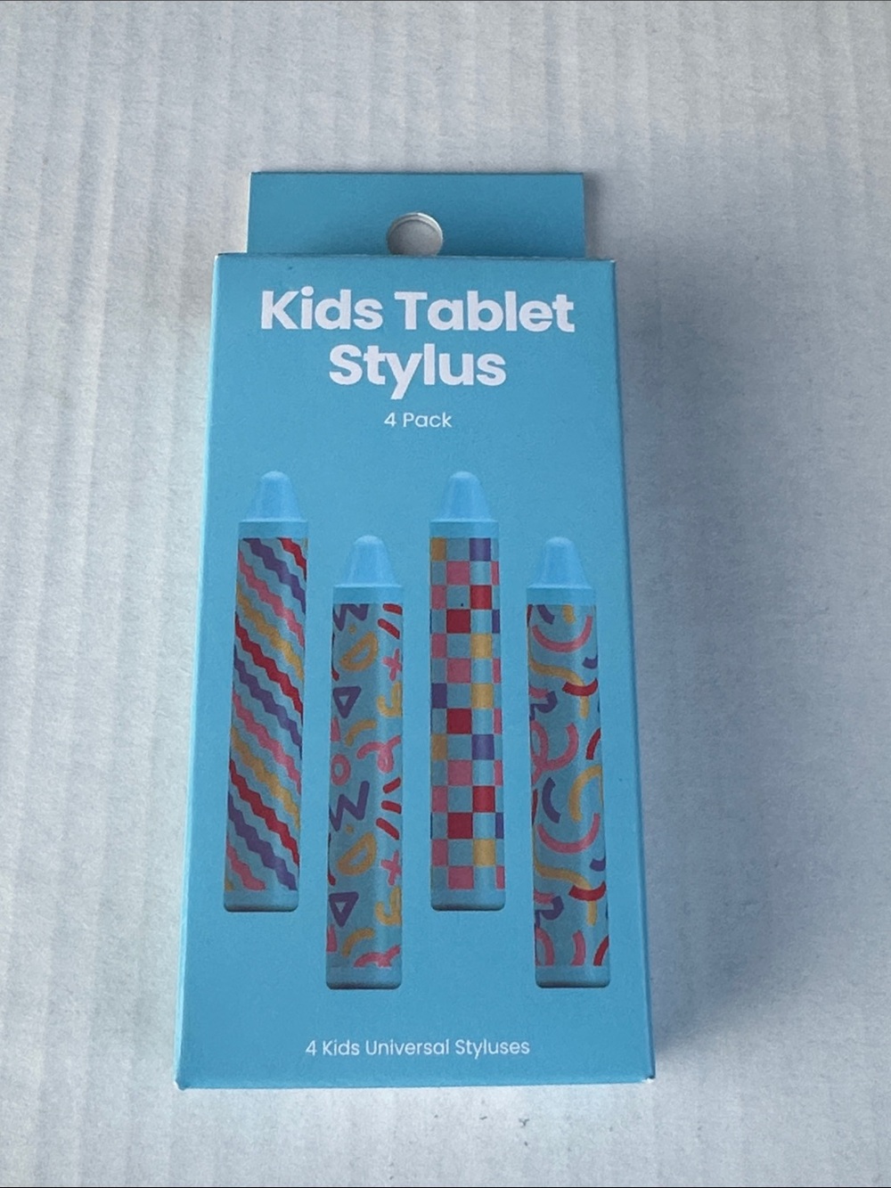 4-Pack Kids Tablet Blue Stylus Pen Crayon Style for Tablets